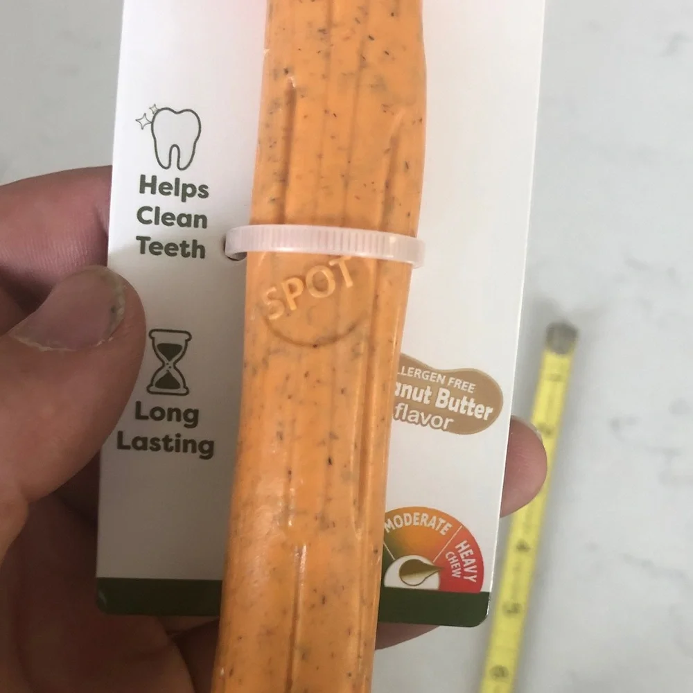 Peanut Butter Dog Chew Toy - Orange